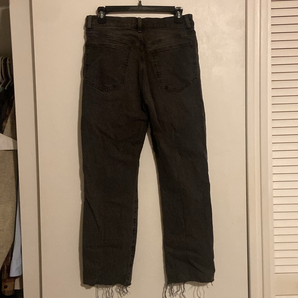 Madewell Charcoal 90s Straight Leg Jeans - Picture 6 of 10